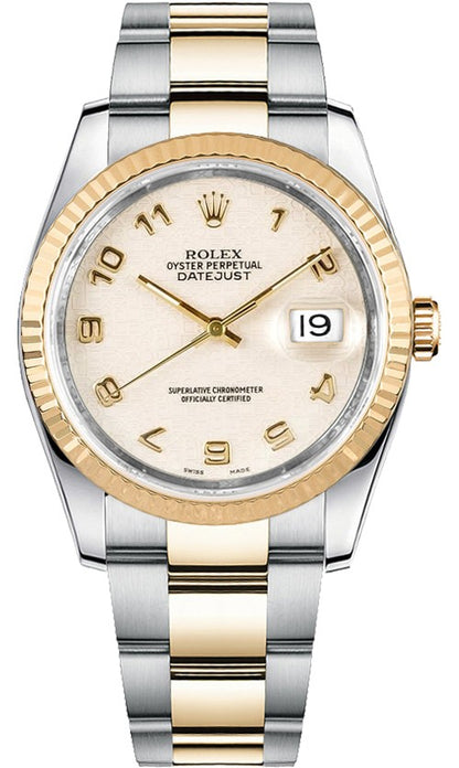 Rolex Datejust 36 Ivory Dial Watch 116233