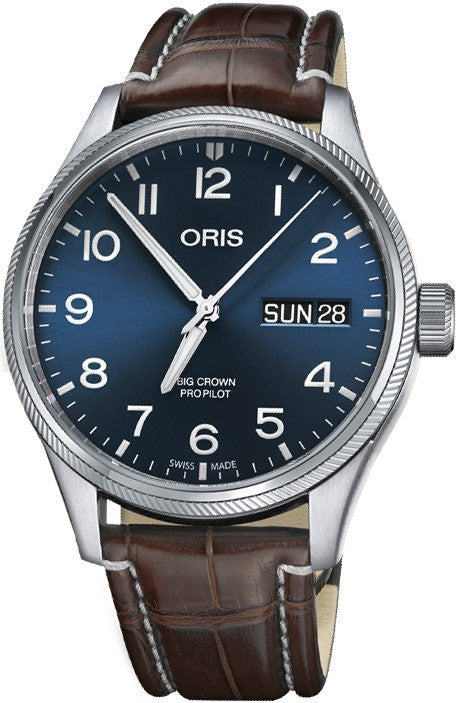Oris Big Crown ProPilot Day Date Blue Men's Watch 75276984065LS