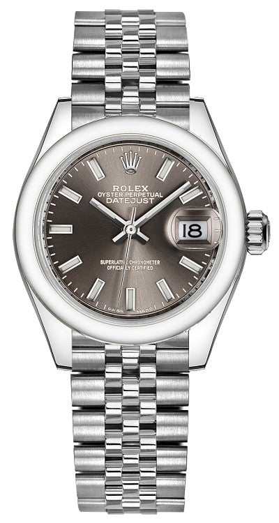 Rolex Lady-Datejust 28 Rhodium Dial Women's Watch 279160-0009