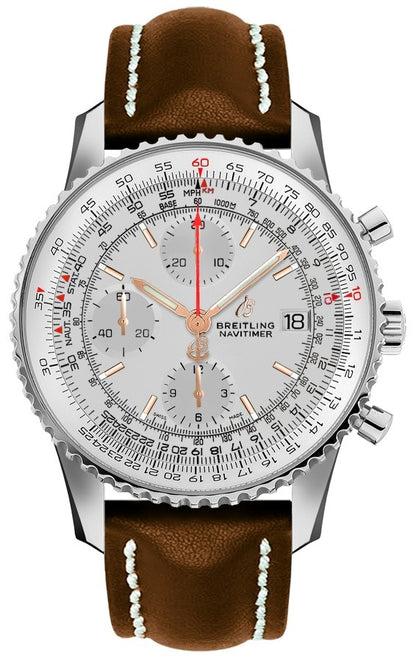 Breitling Navitimer 1 Chronograph 41 Silver Dial Men's Watch A13324121G1X1