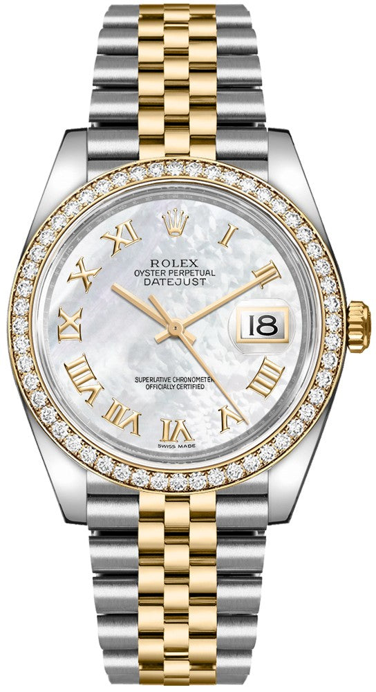 Rolex Datejust 36 Mother of Pearl Dial Watch 116243-0017