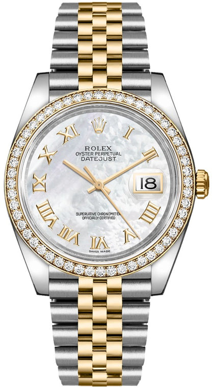 Rolex Datejust 36 Mother of Pearl Dial Watch 116243-0017