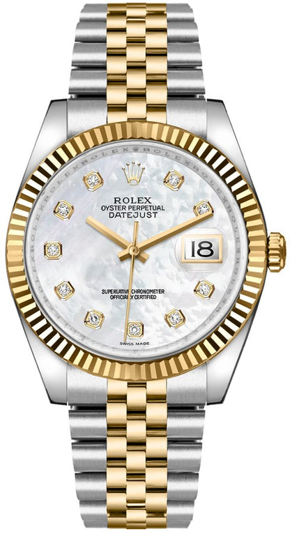 Rolex Datejust 36 Mother of Pearl Diamond Watch 116233