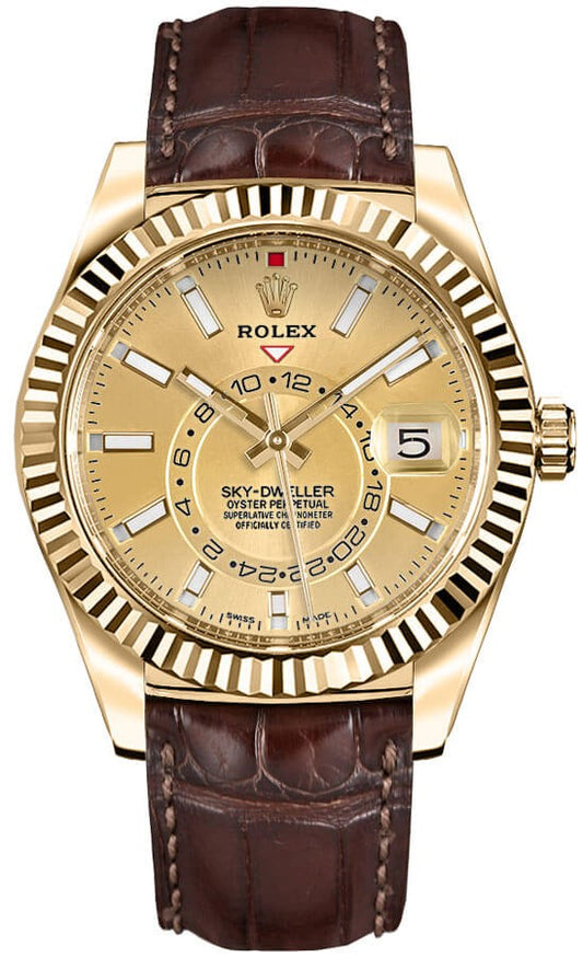 Rolex Sky-Dweller Yellow Gold Men's Watch 326138-0006