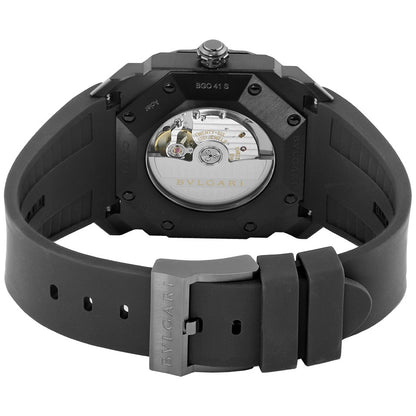 Bvlgari Octo Ultranero Black Steel Automatic 41mm Men's Watch 102737