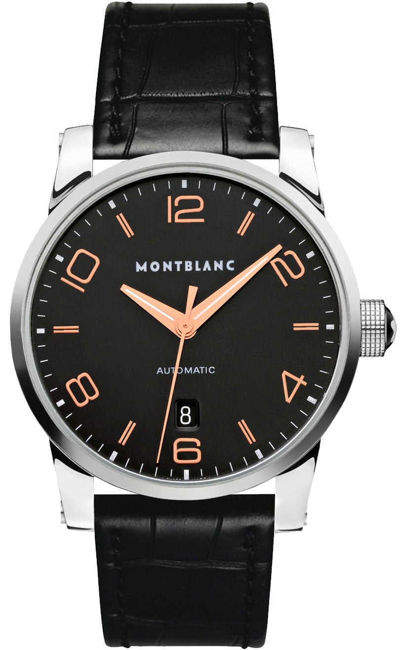 MontBlanc TimeWalker Black Dial Automatic Men's Watch 110337