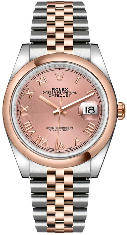 Rolex Datejust 36 Pink Dial Women's Watch 116201-0070