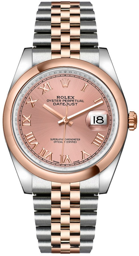 Rolex Datejust 36 Pink Dial Women's Watch 116201-0070