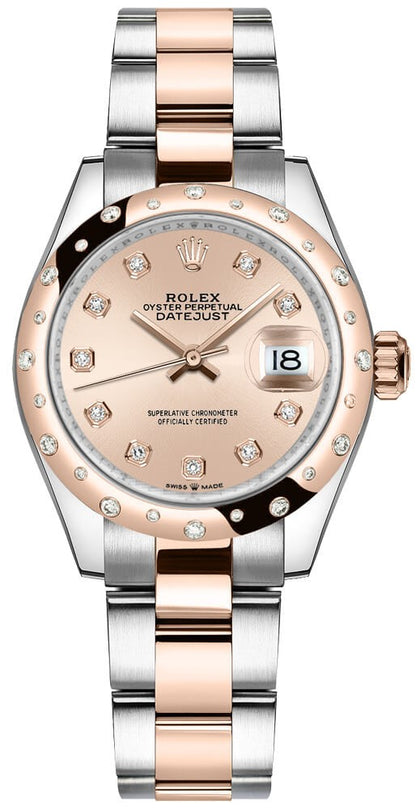 Rolex Datejust 31 Rose Pink Dial Diamonds Women's Watch 278341RBR-0023
