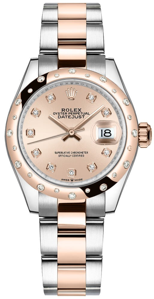 Rolex Datejust 31 Rose Pink Dial Diamonds Women's Watch 278341RBR-0023
