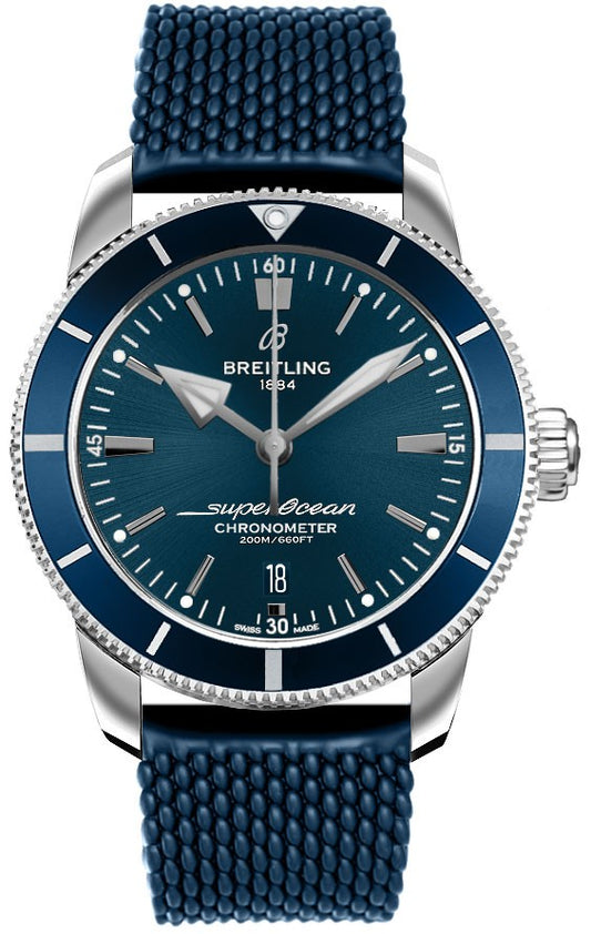 Breitling Superocean Heritage II B20 Automatic 44 Blue Rubber Men's Watch AB2030161C1S1