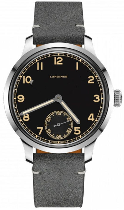 Longines Heritage Military 1938 Black Dial Men's Watch L2.826.4.53.2