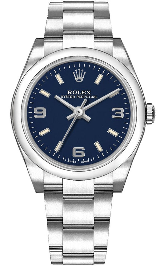 Rolex Oyster Perpetual 31 Smooth Bezel Stainless Steel Women's Watch 67480