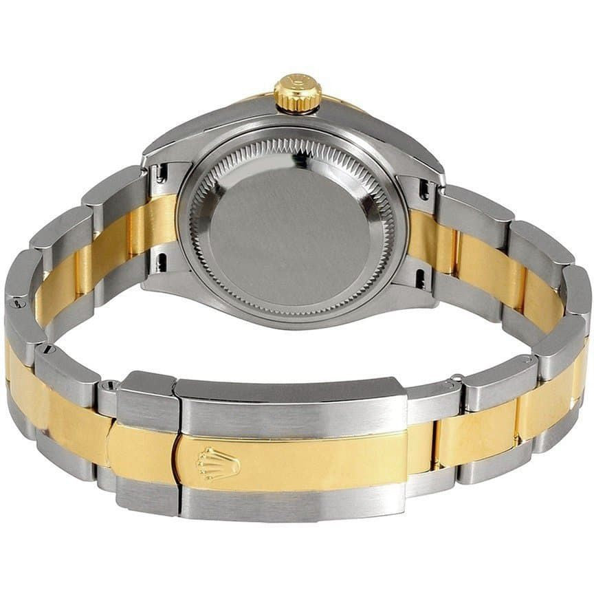 Rolex Lady-Datejust 28 Silver Roman Numeral Gold & Steel Watch 279163