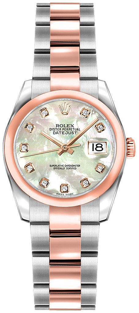 Rolex Lady-Datejust 26 Mother of Pearl Diamond Women's Watch 179161