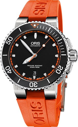 Oris Aquis Date 73376534128RS-ORANGE