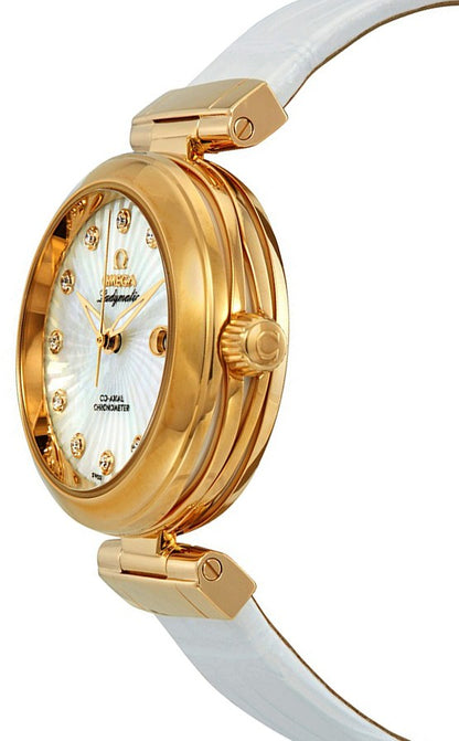 Omega De Ville Ladymatic 18k Yellow Gold Women's Watch 425.63.34.20.55.002