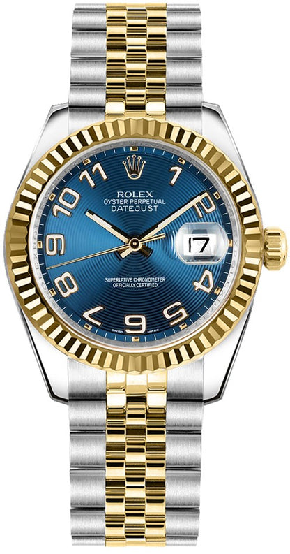 Rolex Datejust 31 Blue Dial Women's Watch 178273