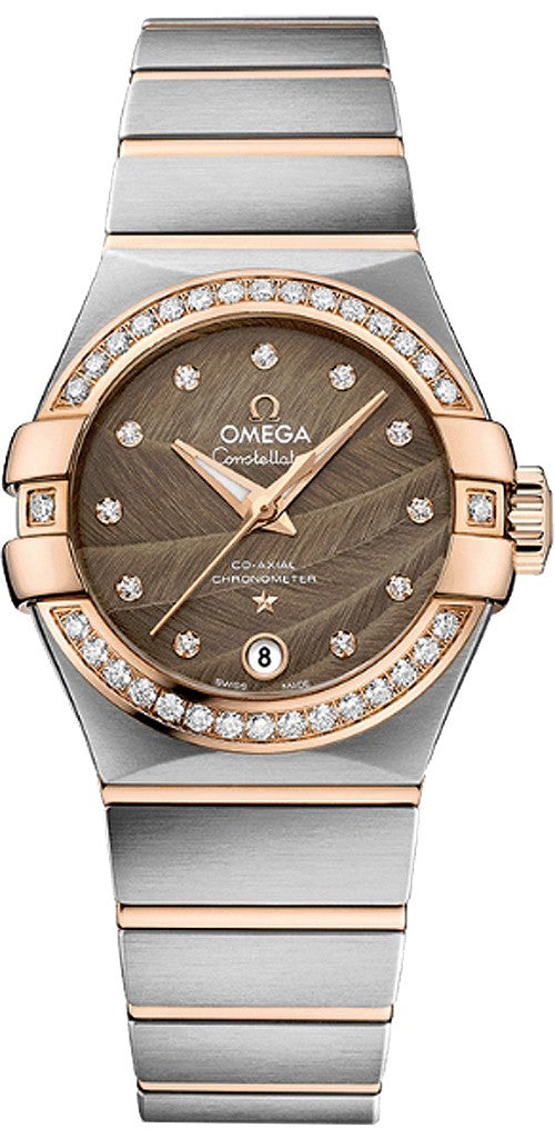 Omega Constellation Rose Gold & Steel Women's Watch 123.25.27.20.63.001