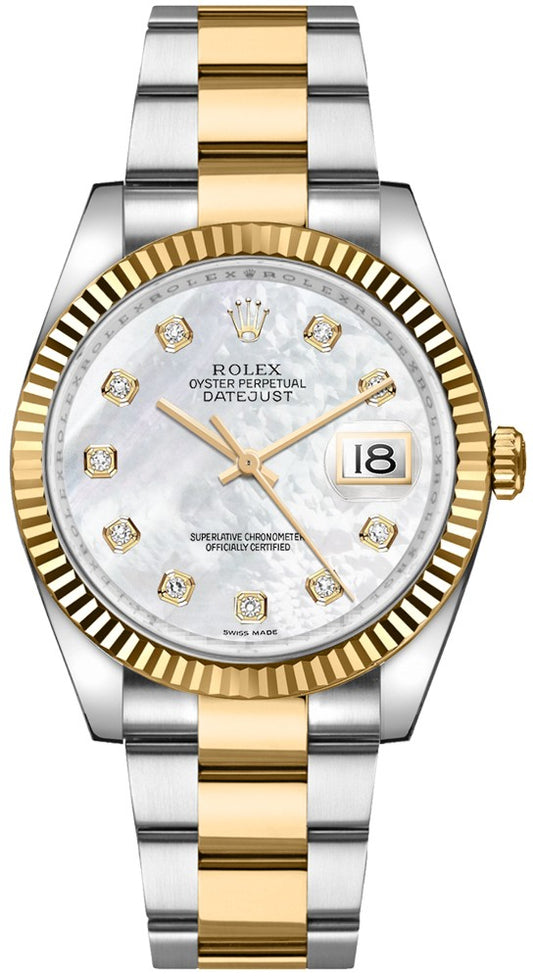Rolex Datejust 36 Mother of Pearl Diamond Luxury Watch 116233