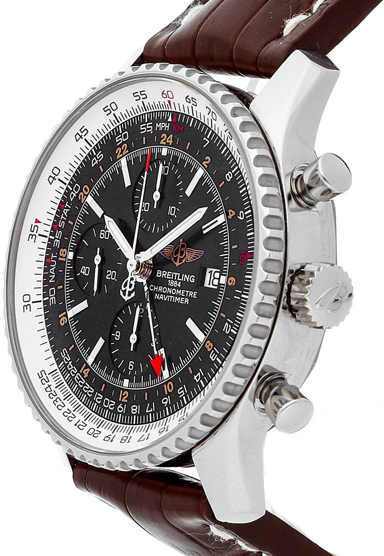Breitling Navitimer 1 Black Dial GMT Men's Watch A2432212/B726-756P
