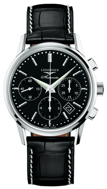 Longines Heritage Chronograph Black Dial Men's Watch L2.749.4.52.0