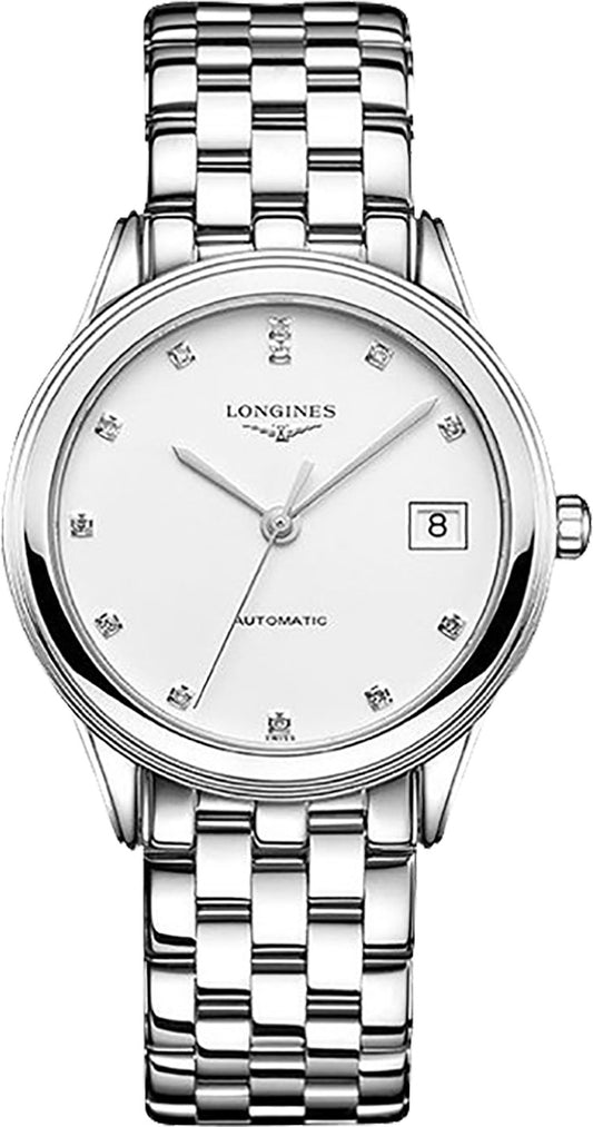 Longines Flagship White Diamond Dial Men's Watch L4.774.4.27.6
