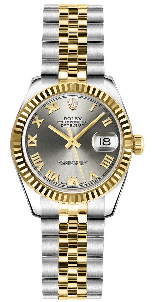 Rolex Lady-Datejust 26 Steel & Gold Swiss Watch 179173