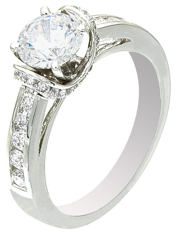 Diamond Ring, .66 Carat Diamonds on 14K White Gold