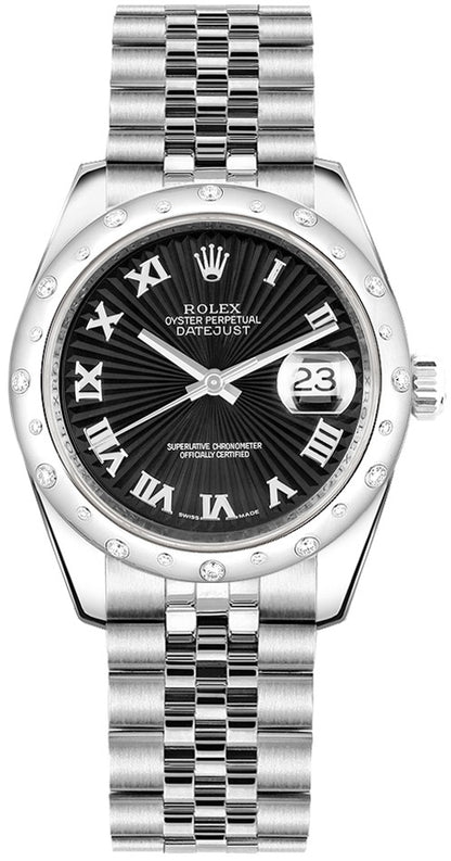 Rolex Datejust 31 Black Dial Women's Watch 178344