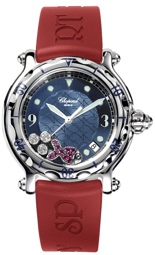 Chopard Happy Fish Blue Dial Ladies 288347-3011