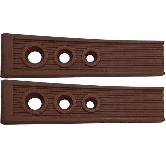 Breitling Ocean Racer 22mm Brown Rubber Strap BRNOR