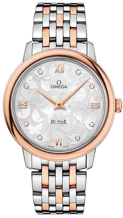 Omega De Ville Prestige Silver Butterfly Dial Women's Watch 424.20.33.60.52.001