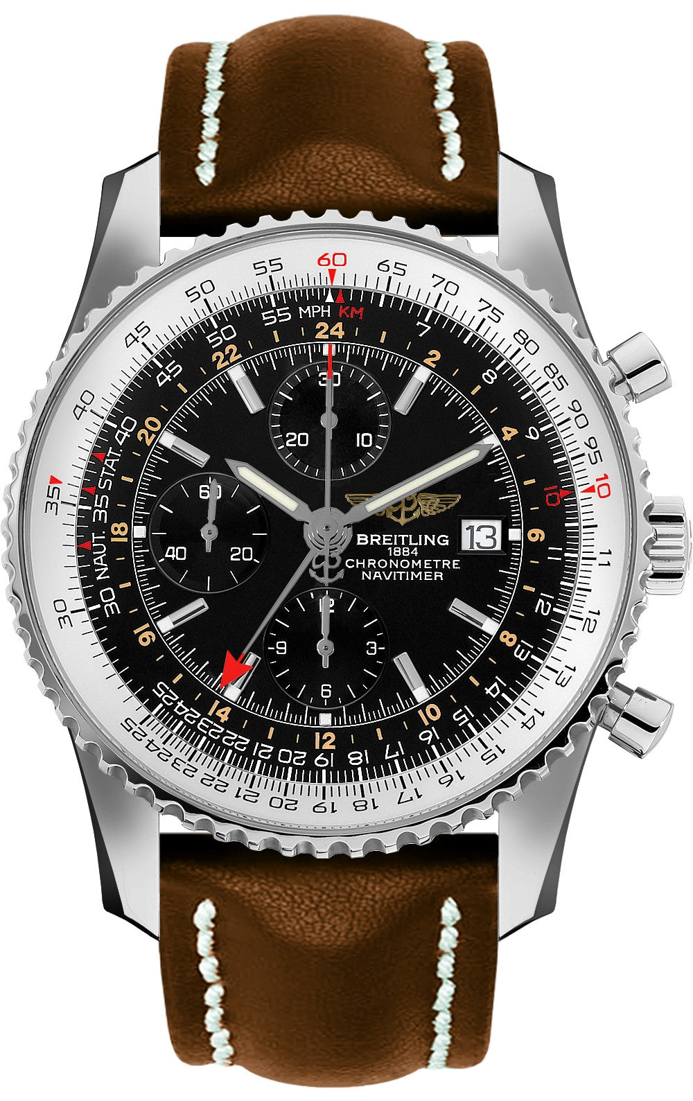 Breitling Navitimer 1 GMT 46 Steel Men's Watch A2432212/B726-443X