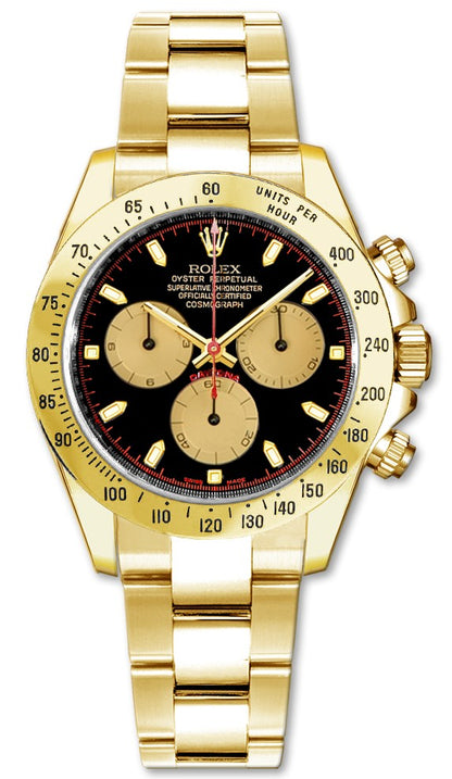 Rolex Cosmograph Daytona Black Dial Men's Watch 116528-0036