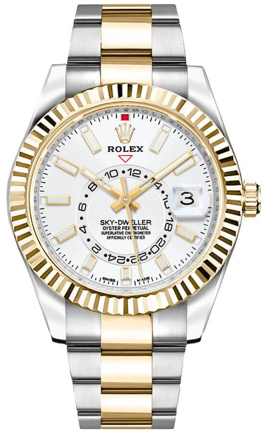 Rolex Sky-Dweller White Dial Men's Watch 326933-0009