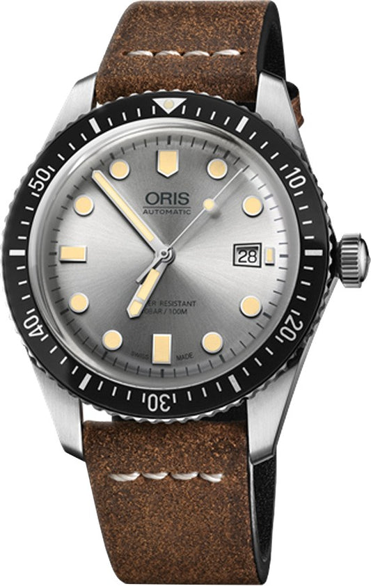 Oris Divers Sixty-Five Silver Dial Men's Watch 73377204051LS