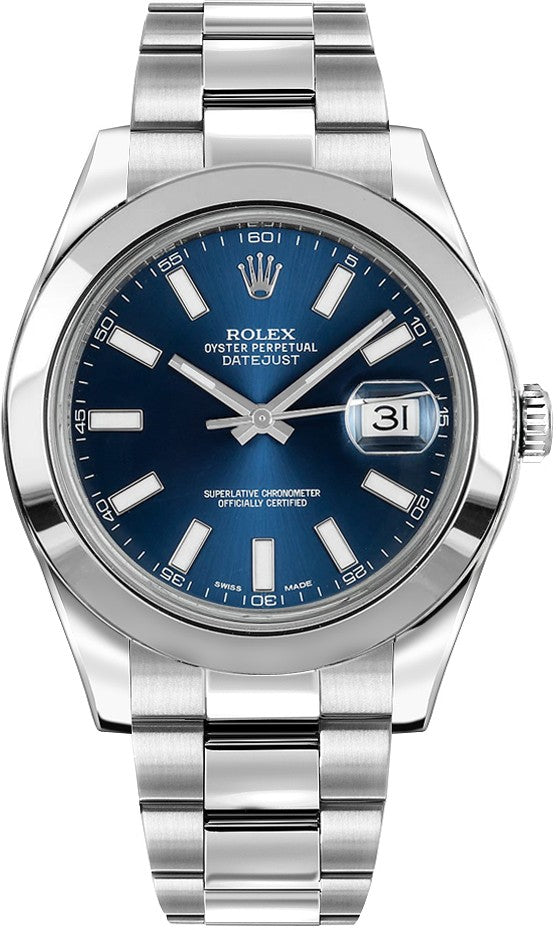 Rolex Datejust II 41 Stainless Steel Men's Watch 116300-0005