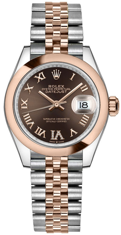 Rolex Datejust 31 Everose Gold & Oystersteel Women's Watch 278241-0004