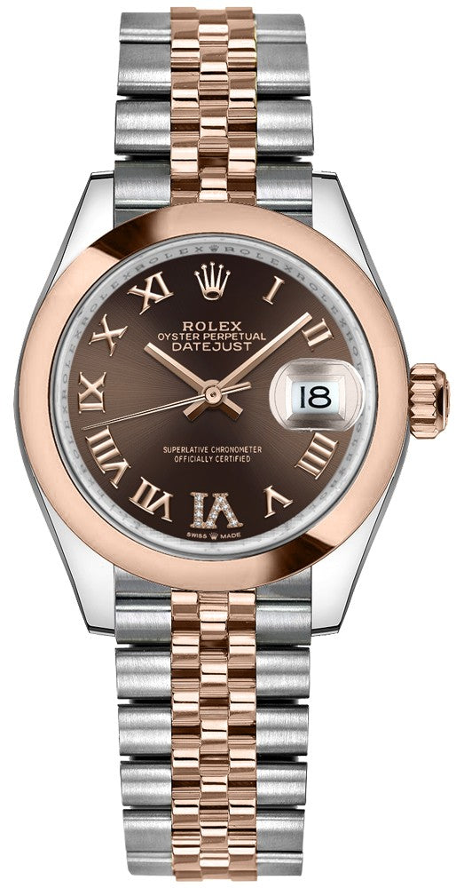 Rolex Datejust 31 Everose Gold & Oystersteel Women's Watch 278241-0004