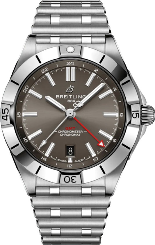 Breitling Chronomat Automatic GMT 40 Grey Dial Men's Watch A32398101M1A1