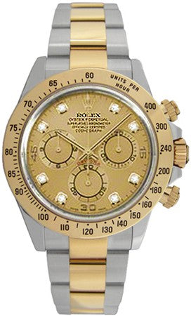 Rolex Cosmograph Daytona Champagne Diamond Dial Men's Watch 116523-0055
