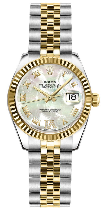 Rolex Lady-Datejust 26 Automatic Yellow Gold & Steel Watch 179173