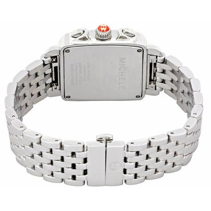 Michele Deco XL Stainless Steel Diamond Women's Watch MWW06Z000035