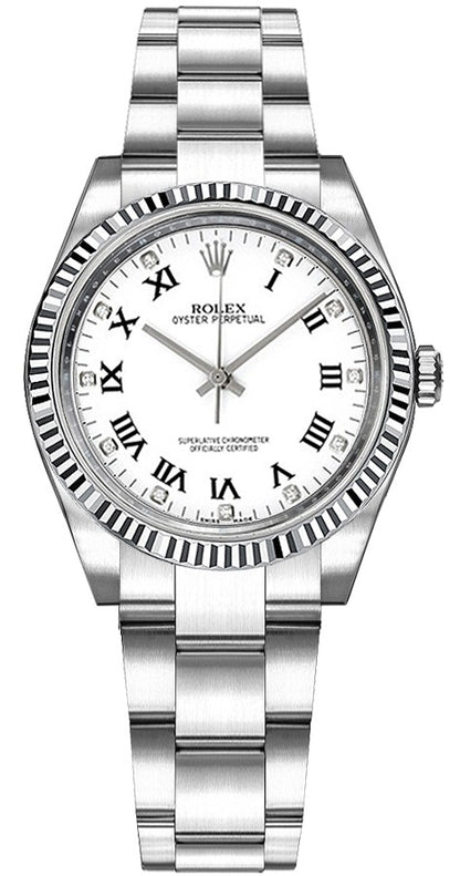 Rolex Oyster Perpetual 31 Gold & Steel Diamond Watch 177234