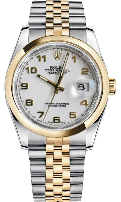 Rolex Datejust 36 White Dial Watch 116203