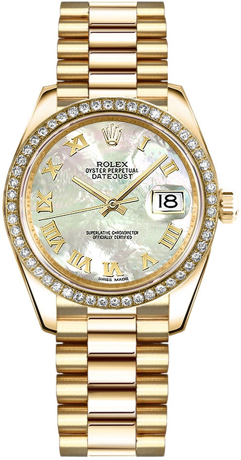 Rolex Datejust 31 Mother of Pearl Gold Watch 178288-0025