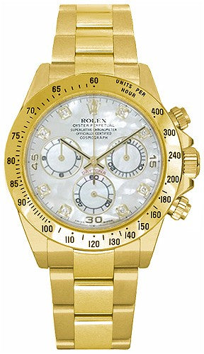 Rolex Cosmograph Daytona Mother of Pearl Diamond Dial Men's Watch 116528-0032