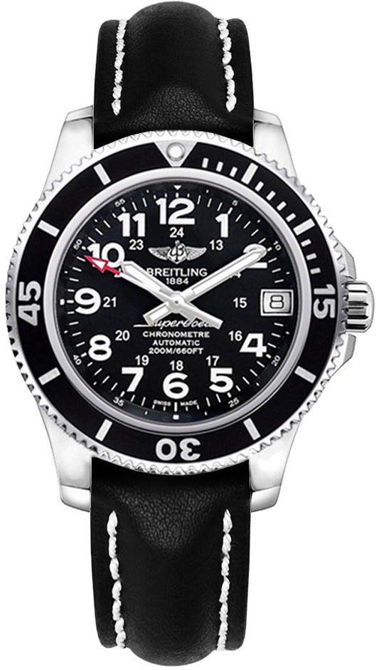 Breitling Superocean II 36 Black Dial Women's Sports Watch A17312C9/BD91-414X