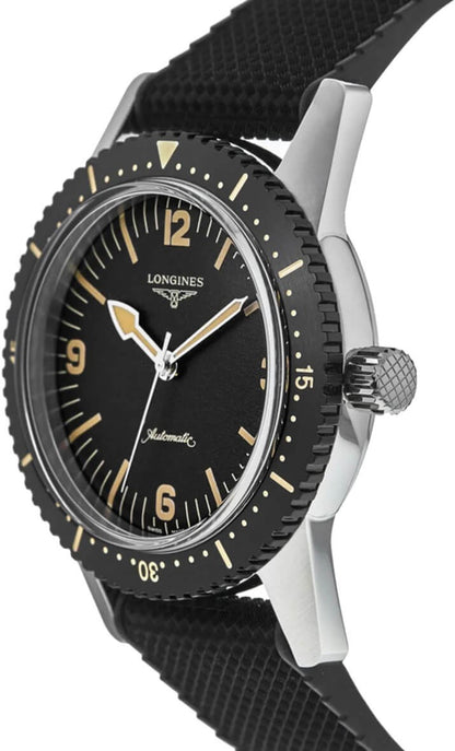 Longines Heritage Skin Diver Automatic Black Dial Men's Watch L2.822.4.56.9